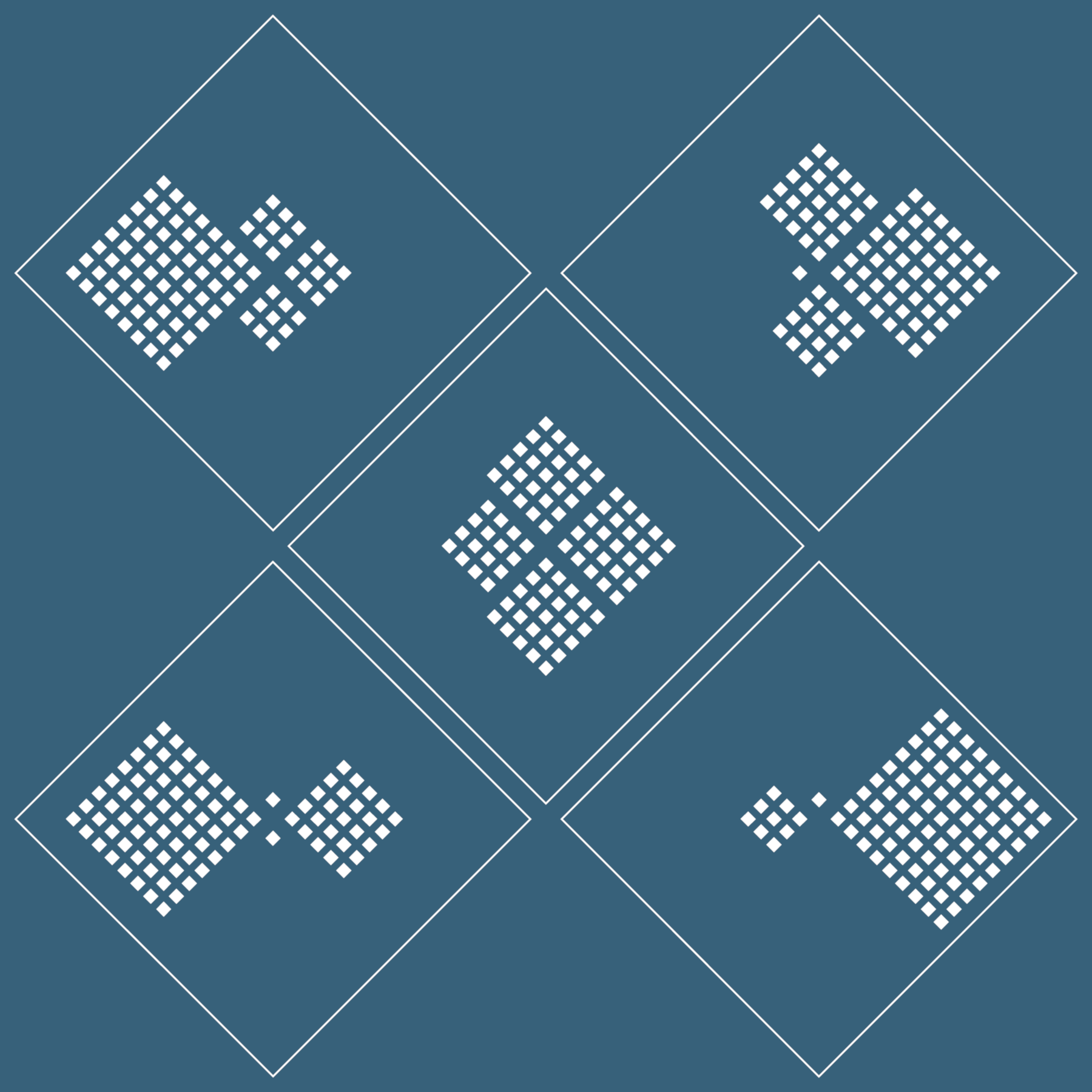 Ninety-One as sums of Four Squares (Artwork)