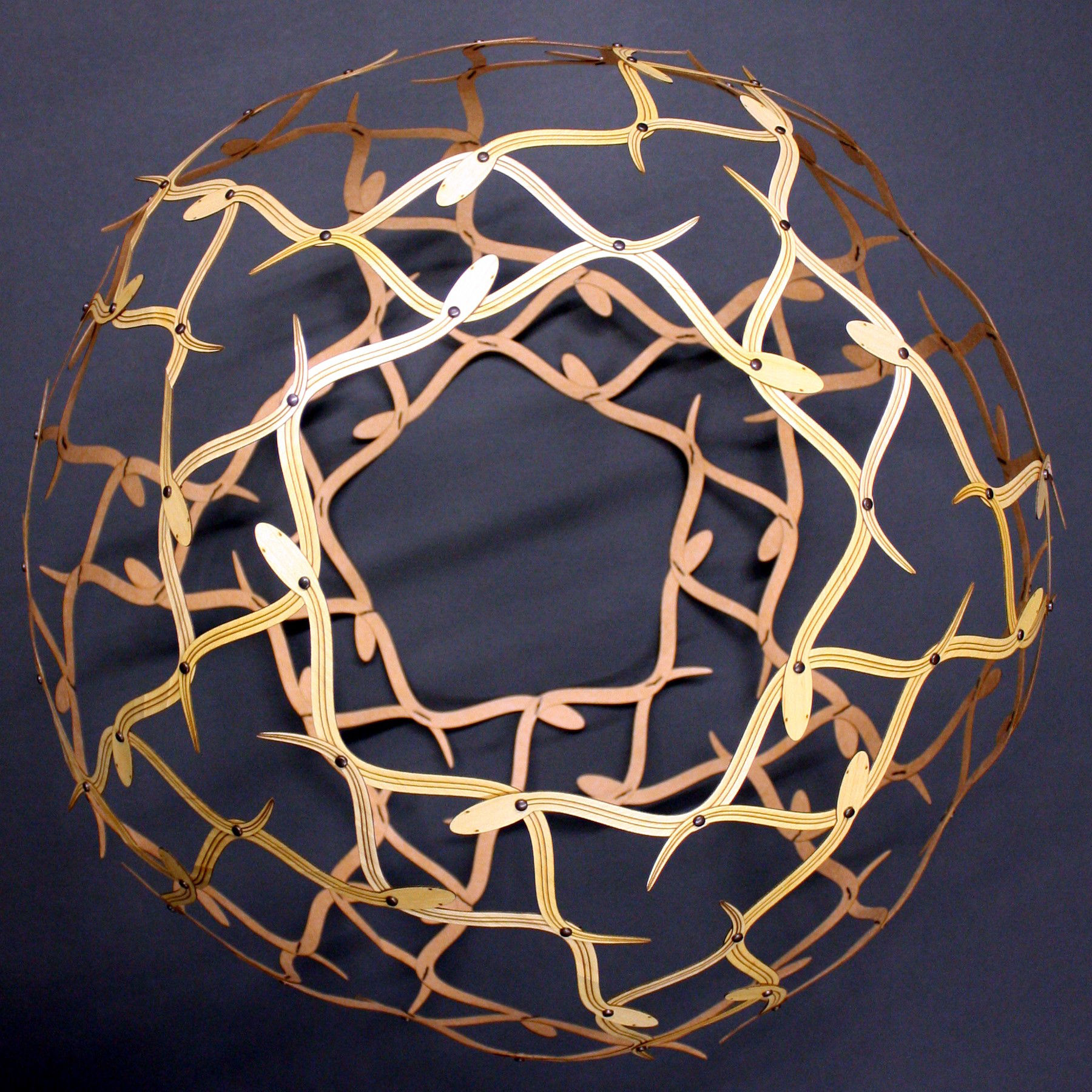 Sixty Sinusoidal Serpents Slithering on a Sphere (artwork)
