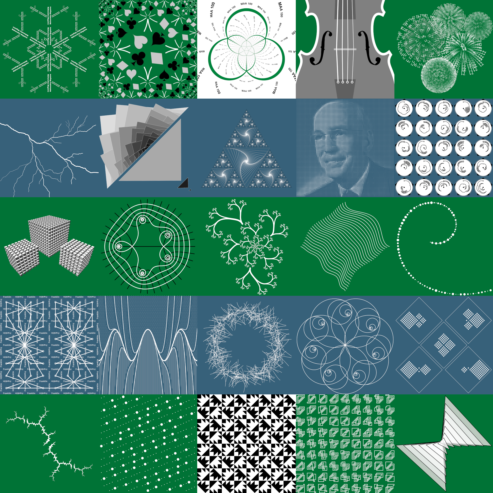 Math Magazine Cover Art Montage